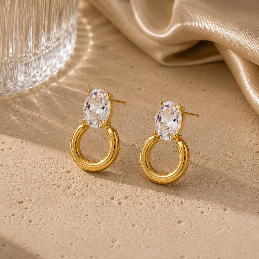 The Celeste Stud Earrings | Halo
