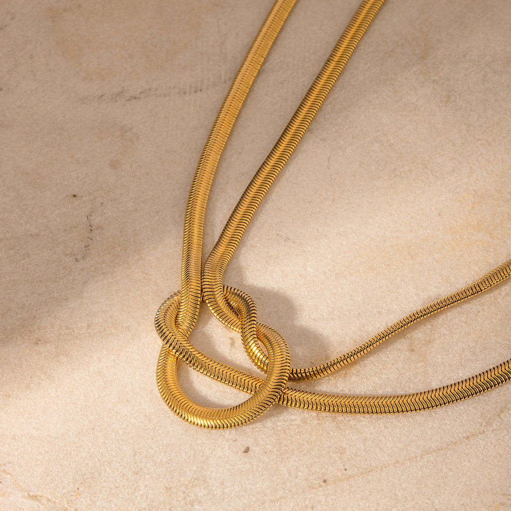 The Herringbone Knot Necklace | Hewn