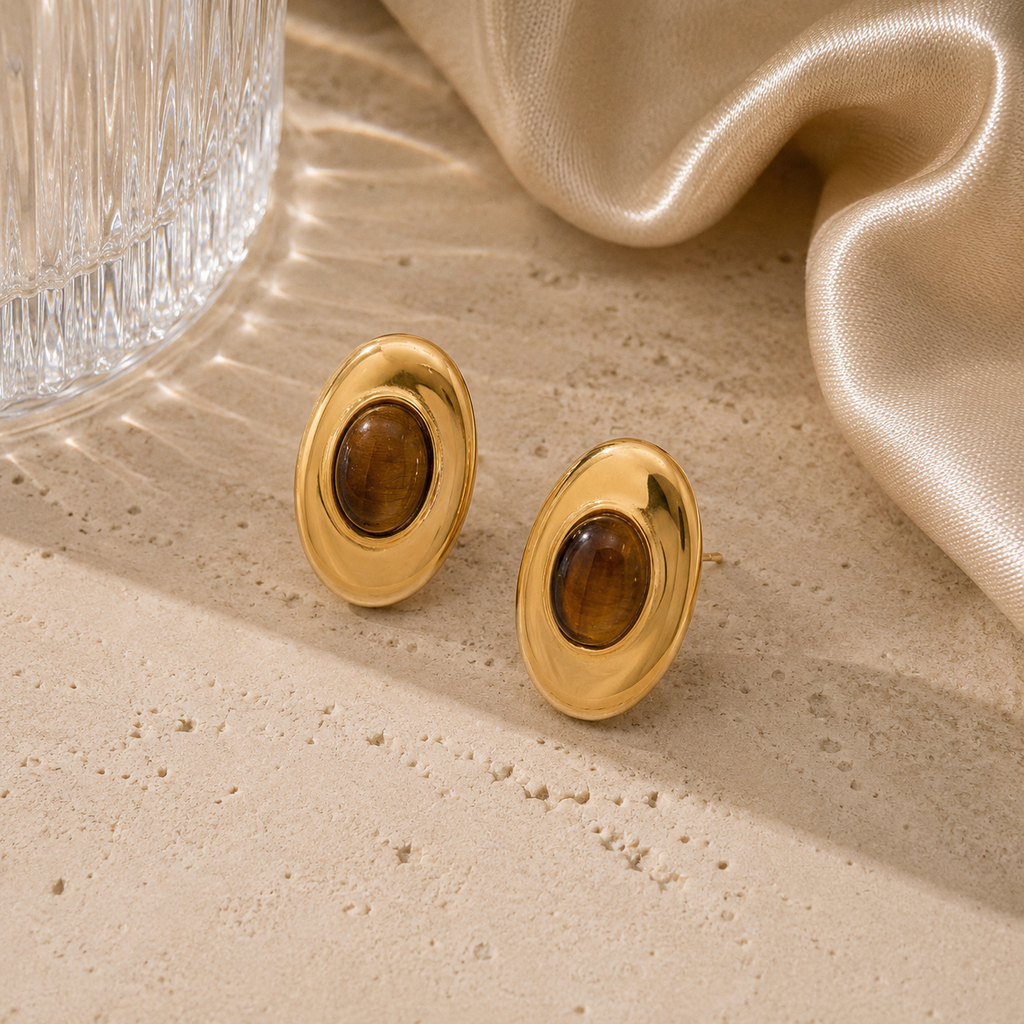 The High Gloss Stud Earrings | Hewn