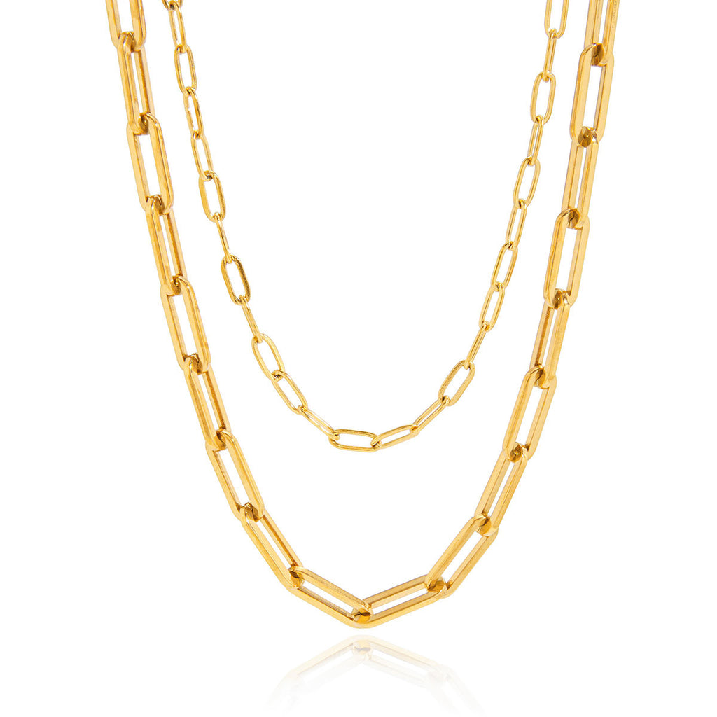 The Layered Paperclip Necklace | Halo