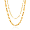 The Layered Paperclip Necklace | Halo