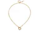 The Paperclip Circular Clasp Chain Necklace | Halo